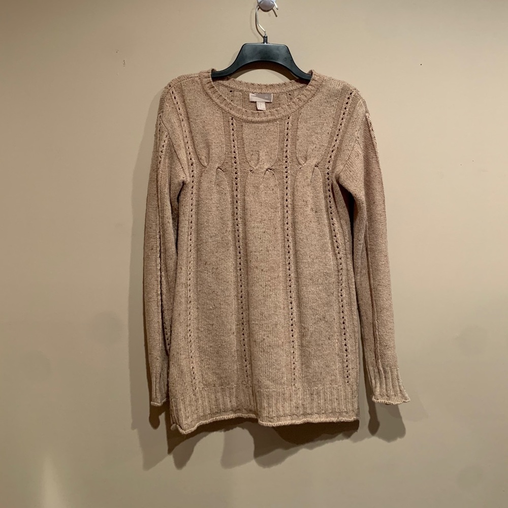 EUC Knit Sweater Tan Beige